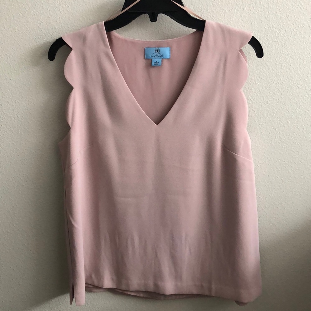 Blush rose blouse, sz S